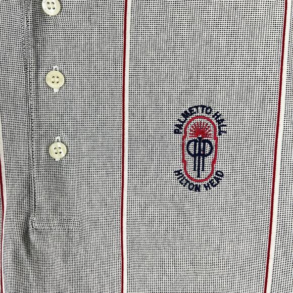 Slazenger Shirt Mens‎ Large Golf Polo Palmetto Hall Hilton Head SC Country Club - Picture 2 of 8